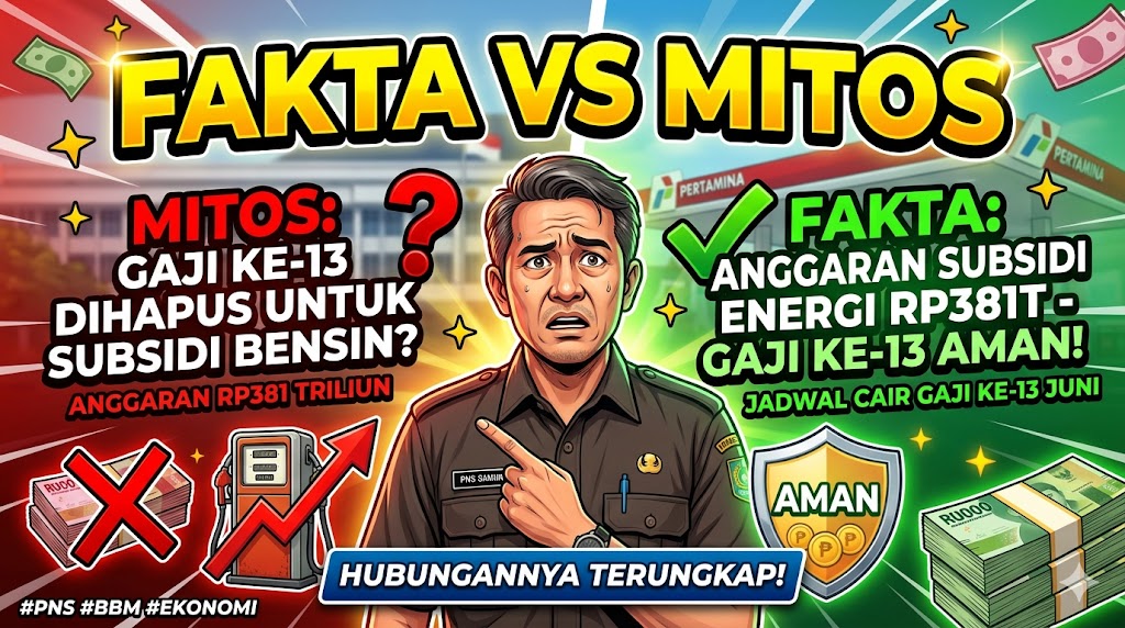 Fakta vs Mitos: Subsidi Energi Rp381 Triliun dan Hubungannya dengan Gaji Ke-13