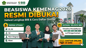 Beasiswa Kemenag 2026 Resmi Dibuka: Jadwal Seleksi BIB, 5 Skema, dan Cara Daftar Online