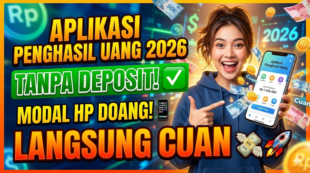 Aplikasi Penghasil Uang Tanpa Deposit 2026 — Modal HP, Langsung Cuan