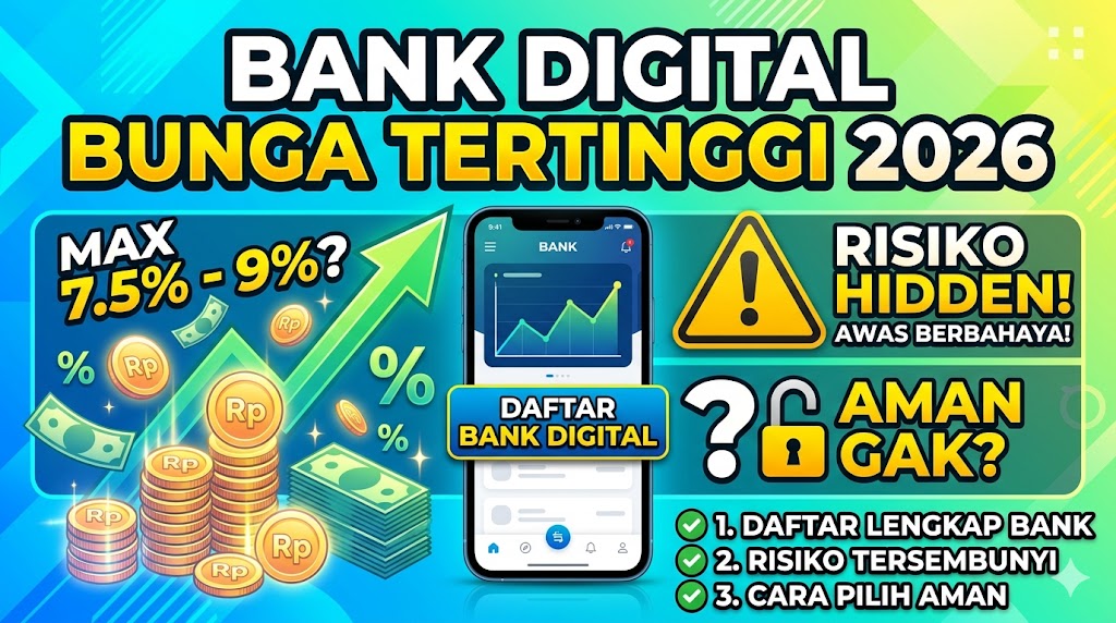 Bank Digital Bunga Tertinggi 2026: Daftar Lengkap, Risiko Tersembunyi, dan Cara Pilih yang Aman