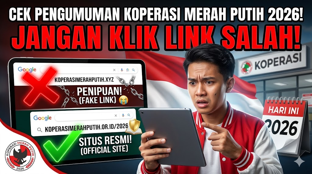 Cara Cek Pengumuman Koperasi Merah Putih 2026 Hari Ini — Jangan Sampai Klik Link yang Salah