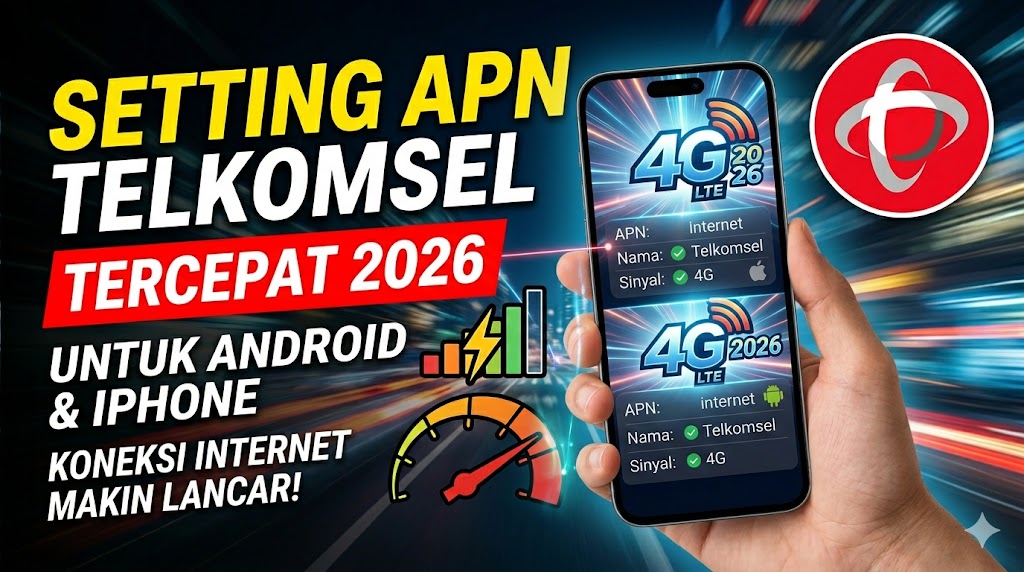 Cara Setting APN Telkomsel 4G Tercepat 2026 di Android dan iPhone