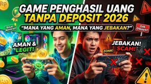 Game Penghasil Uang Tanpa Deposit 2026: Mana yang Aman, Mana yang Jebakan?