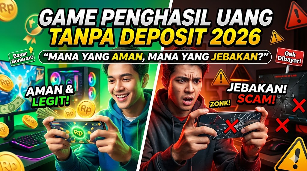 Game Penghasil Uang Tanpa Deposit 2026: Mana yang Aman, Mana yang Jebakan?