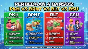 Perbedaan PKH, BPNT, BLT, dan BSU: Jenis Bantuan, Nominal, hingga Cara Cek Penerima