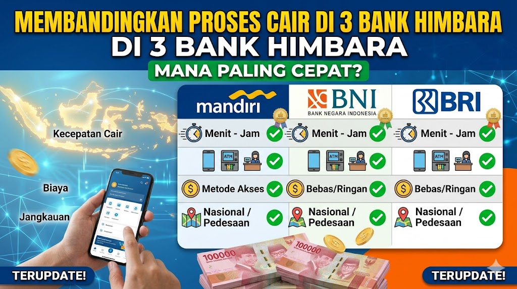 Tabel Perbandingan Proses Pencairan di 3 Bank Himbara