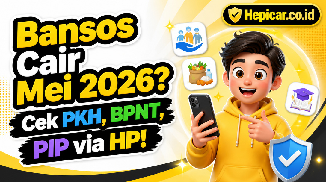 Bansos Cair Mei 2026? Simak Jadwal PKH, BPNT, PIP dan Cara Mudah Cek Status Penerima via HP!