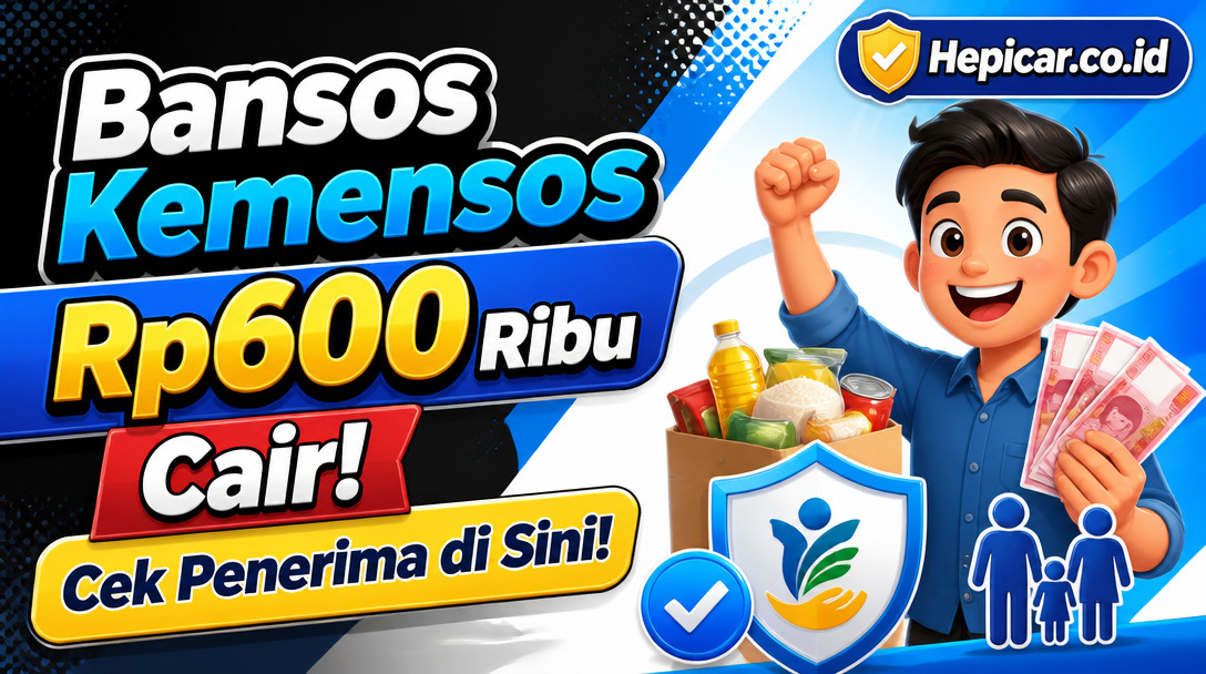Bansos Kemensos Rp600 Ribu Cair! Cek Penerima di Sini!