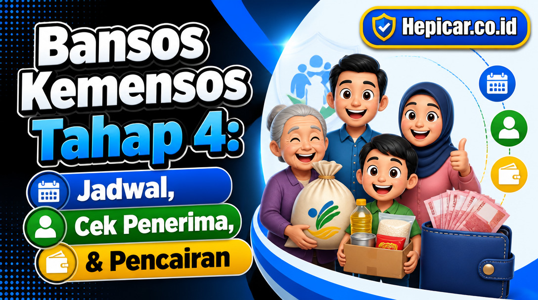 Bansos Kemensos Tahap 4: Jadwal, Cek Penerima, & Pencairan