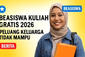 Beasiswa Kuliah Gratis 2026: Peluang Keluarga Tidak Mampu