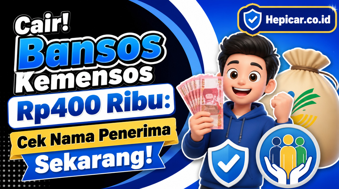 Cair! Bansos Kemensos Rp400 Ribu: Cek Nama Penerima Sekarang!