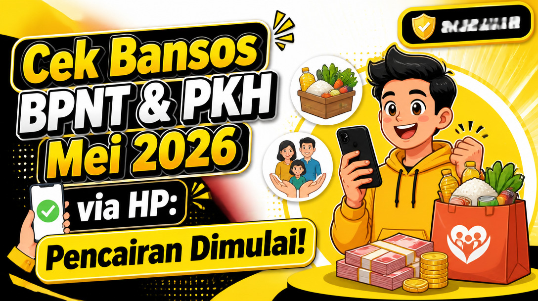 Cara Mudah Cek Bansos BPNT dan PKH Mei 2026 via HP, Pencairan April-Juni Sudah Dimulai!