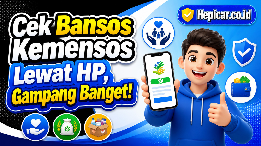 Cek Bansos Kemensos Lewat HP, Gampang Banget!