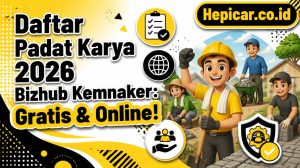 Cara Daftar Program Padat Karya 2026 di Bizhub Kemnaker, Gratis dan Online
