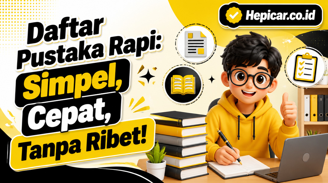 Cara Mudah Buat Daftar Pustaka Rapi Tanpa Ribet, Simpel dan Cepat!