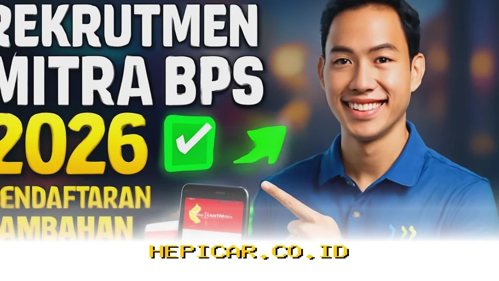 Daftar Sekarang Jadi Mitra BPS 2026, Kesempatan Terakhir yang Tak Boleh Dilewatkan!