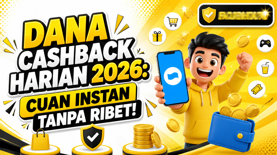 DANA Cashback Harian 2026! Aplikasi Penghasil Uang Tanpa Ribet Langsung Masuk Rekening Anda!