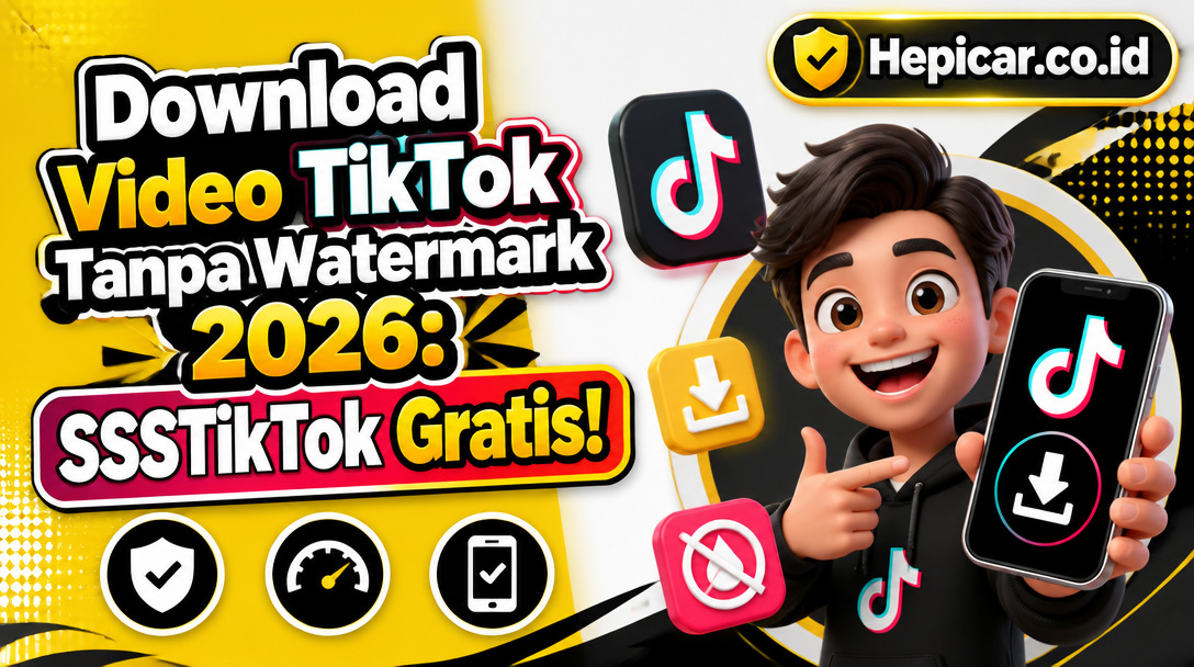 Cara Download Video TikTok Tanpa Watermark 2026 Lewat SSSTikTok, Gratis dan Mudah