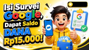 Dapatkan Saldo DANA Rp15.000 dengan Mudah, Cukup Isi Survei Google!