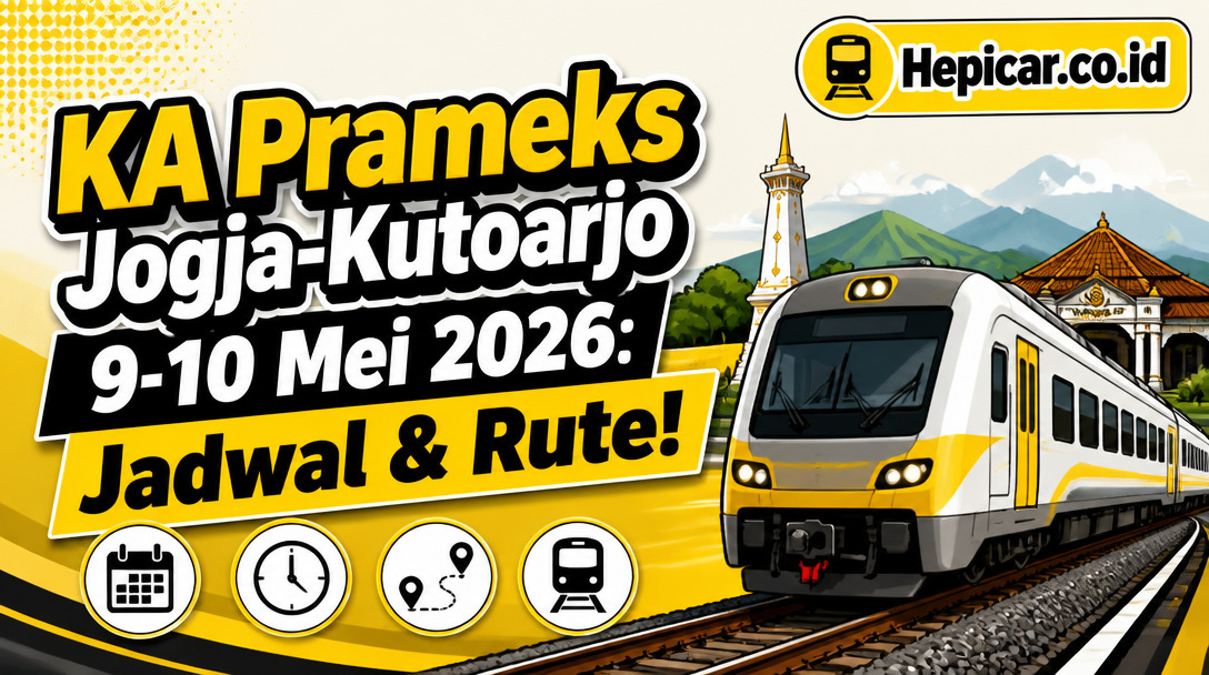 Jadwal Lengkap KA Prameks Jogja-Kutoarjo 9-10 Mei 2026, Ini Dia Rincian Perjalanan Pulang Pergi!