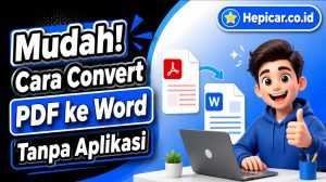 Mudah! Cara Convert PDF ke Word Tanpa Aplikasi