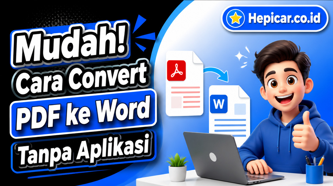 Mudah! Cara Convert PDF ke Word Tanpa Aplikasi
