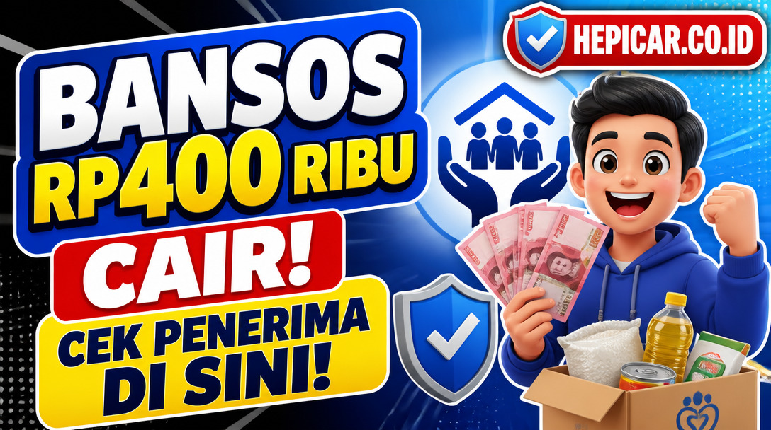 Bansos Rp400 Ribu Cair! Cek Penerima di Sini!