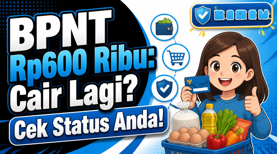 BPNT Rp600 Ribu: Cair Lagi? Cek Status Anda!