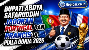 Bupati Abdya Safaruddin Jagokan Portugal dan Prancis di Piala Dunia 2026