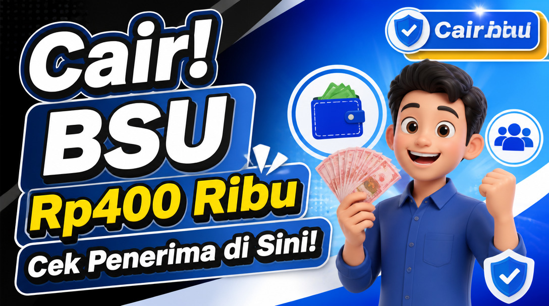 Cair! BSU Rp400 Ribu, Cek Penerima di Sini!