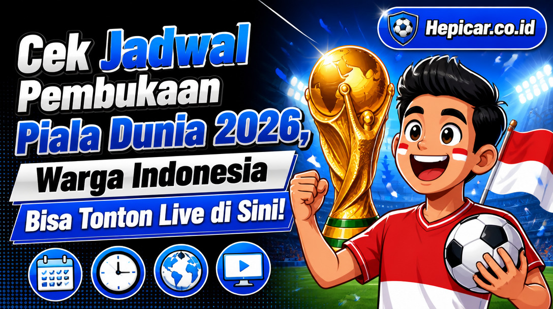 Cek Jadwal Pembukaan Piala Dunia 2026, Warga Indonesia Bisa Tonton Live di Sini!