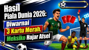 Hasil Piala Dunia 2026: Diwarnai 3 Kartu Merah, Meksiko Hajar Afsel