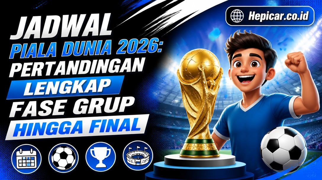 Jadwal Piala Dunia 2026: Pertandingan Lengkap Fase Grup hingga Final