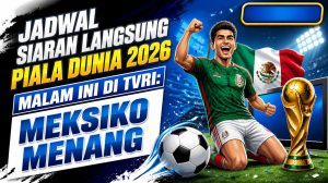 Jadwal Siaran Langsung Piala Dunia 2026 Malam Ini di TVRI: Meksiko Menang