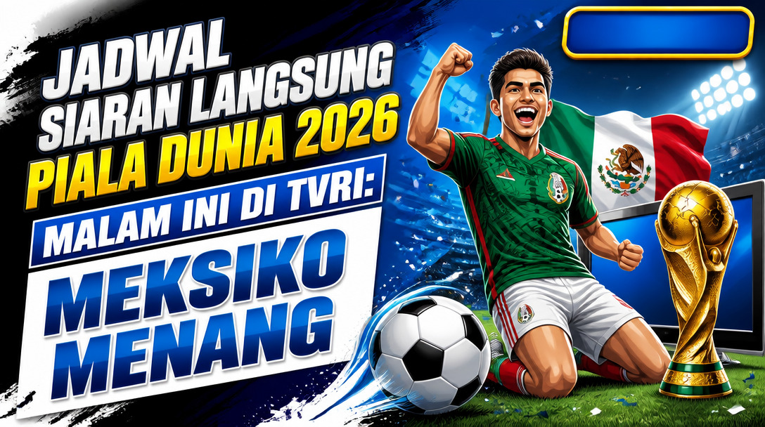 Jadwal Siaran Langsung Piala Dunia 2026 Malam Ini di TVRI: Meksiko Menang