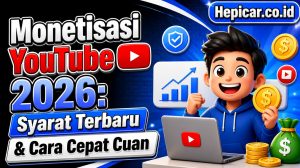 Monetisasi YouTube 2026: Syarat Terbaru & Cara Cepat Cuan
