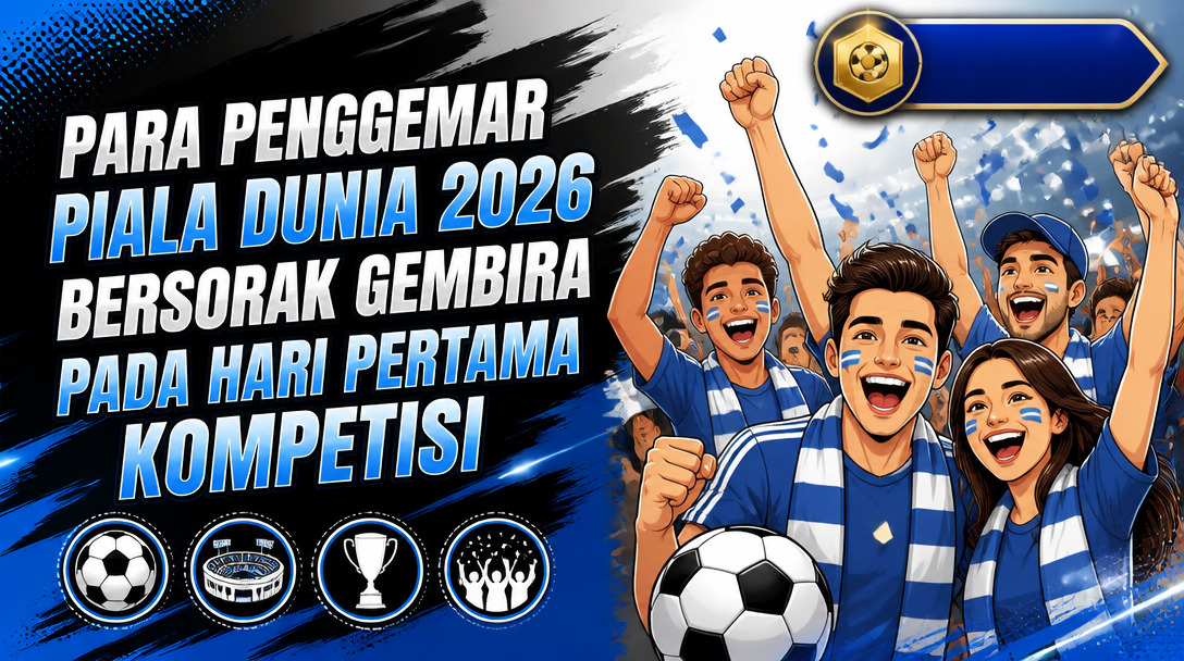 Para penggemar Piala Dunia 2026 bersorak gembira pada hari pertama kompetisi