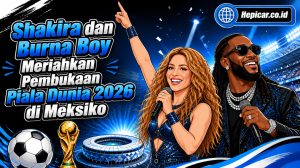 Shakira dan Burna Boy Meriahkan Pembukaan Piala Dunia 2026 di Meksiko